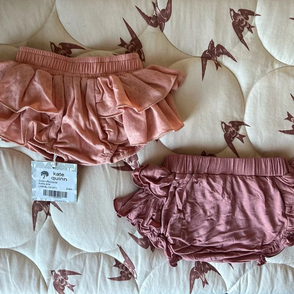 Kate Quinn Dusty Pink and Rose Ruffled Bloomers